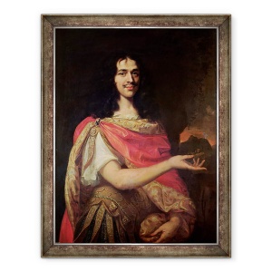 Tablou inramat - Scoala franceza - Portret presupus a fi Moliere 1622-73, 70 x 90 cm