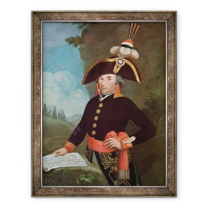 Tablou inramat - Scoala franceza - Portretul lui Andre Massena 1758-1817 General al Diviziei, 2 Frimaire, 60 x 80 cm