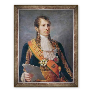 Tablou inramat - Scoala franceza - Portretul Printului Eugene de Beauharnais 1781-1824 Vicerege al Italiei si Duce de Leuchtenberg, 70 x 90 cm
