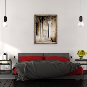 Tablou inramat - Scoala franceza - Un staret in haine ceremoniale, 60 x 80 cm - Img 3