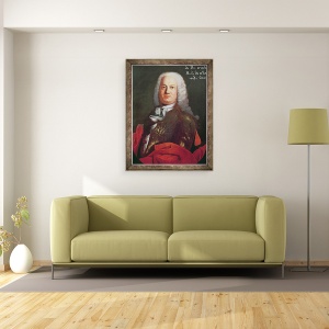 Tablou inramat - Scoala Italiana - Portret De Antonio Caldara, 60 x 80 cm - Img 2