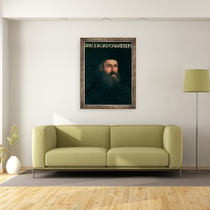 Tablou inramat - Scoala Italiana - Portretul Lui Ferdinand Magellan c.1480-1521, 60 x 80 cm - Img 2