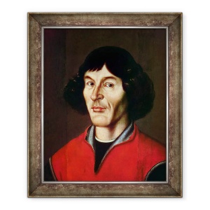 Tablou inramat - Scoala Pomeranian - Portretul lui Nicolaus Copernicus 1473-1543, 50 x 60 cm