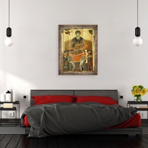 Tablou inramat - Scoala Vladimir-Suzdal - Sfantul Dimitrie din Salonica, 70 x 90 cm - Img 3
