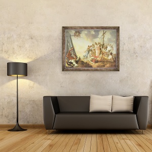 Tablou inramat - Simon Vouet - sarpele de arama, 60 x 80 cm - Img 2