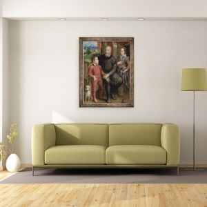 Tablou inramat - Sofonisba Anguissola - Portretul familiei artistului, 60 x 80 cm - Img 2