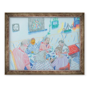 Tablou inramat - Sol Jeong - Club de desen, 70 x 90 cm