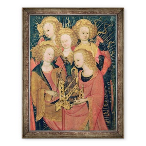 Tablou inramat - Stefano di Giovanni da Verona - Muzicieni inger, 60 x 80 cm