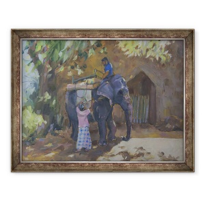 Tablou inramat - Sue Wales - Elefant, Sri Lanka,2015, 70 x 90 cm