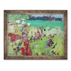 Tablou inramat - Sylvia Paul - Camp verde, 70 x 90 cm