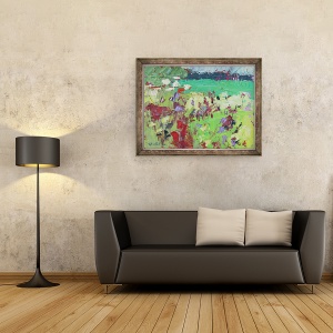 Tablou inramat - Sylvia Paul - Camp verde, 70 x 90 cm - Img 2