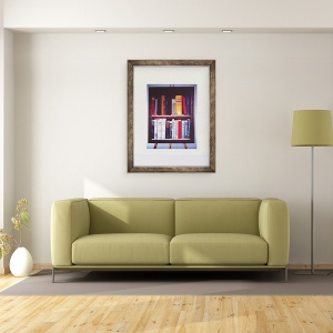 Tablou inramat - Terry Scales - Biblioteca americana mica, 70 x 90 cm - Img 2