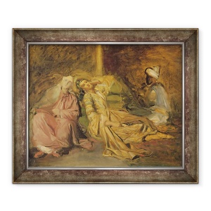 Tablou inramat - Theodore Chasseriau - Studiu pentru interiorul unui harem, 70 x 85 cm