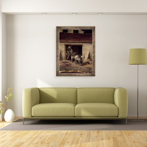 Tablou inramat - Theodore Gericault - Cuptorul la lucrarile de ipsos ulei pe panza, 60 x 80 cm - Img 2