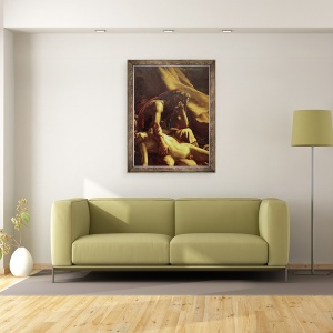 Tablou inramat - Theodore Gericault - Pluta Meduzei, detaliu al unui batran, 60 x 80 cm - Img 2
