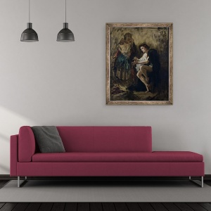 Tablou inramat - Thomas Couture - Nebunul I, 50 x 60 cm - Img 2