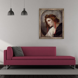 Tablou inramat - Thomas Couture - Nebunul II, 50 x 60 cm - Img 2