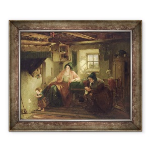 Tablou inramat - Thomas Faed - Raza soarelui, 50 x 60 cm