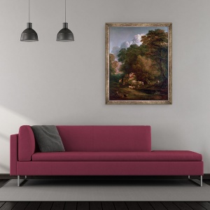 Tablou inramat - Thomas Gainsborough - Cosul de piata, 50 x 60 cm - Img 2