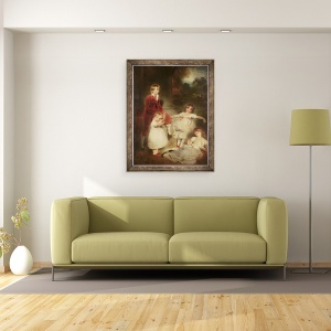 Tablou inramat - Thomas Lawrence - Copiii lui John Angerstein 1735-1823, 60 x 80 cm - Img 2