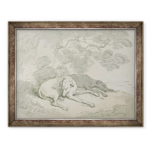 Tablou inramat - Thomas Rowlandson - Ogari Adormiti, 70 x 90 cm