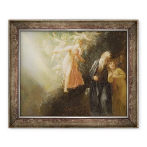 Tablou inramat - Thomas Stothard - Prospero, Miranda si Ariel, din Furtuna, 50 x 60 cm