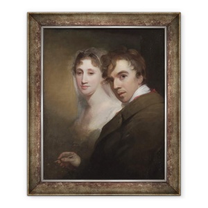 Tablou inramat - Thomas Sully - Auto-portret al artistului Pictura Sotia Sa, 50 x 60 cm