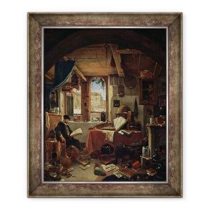 Tablou inramat - Thomas Wyck - Un alchimist in laboratorul sau, 70 x 85 cm