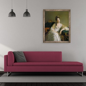 Tablou inramat - Tilly Kettle - Eleanor Francis Grant, de Arndilly, 50 x 60 cm - Img 2