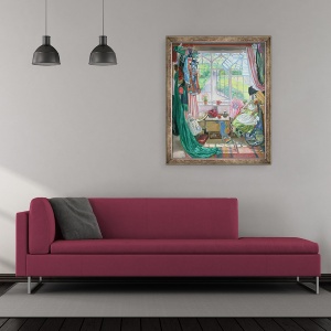 Tablou inramat - Timothy Easton - Camera Bellei, 50 x 60 cm - Img 2