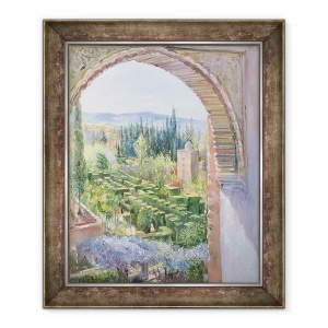 Tablou inramat - Timothy Easton - Gradinile Alhambra, 70 x 85 cm