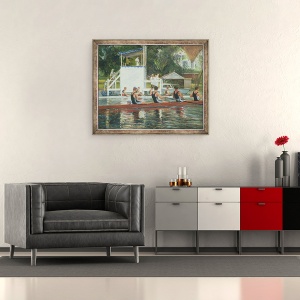 Tablou inramat - Timothy Easton - inainte de standul presei, 50 x 60 cm - Img 2