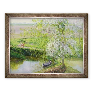 Tablou inramat - Timothy Easton - inflorire Mar si Salcie, 60 x 80 cm