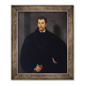 Tablou inramat - Titian - Portretul unui barbat, 70 x 85 cm