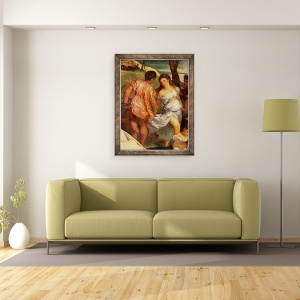Tablou inramat - Titian - The Bacchanal, 70 x 90 cm - Img 2