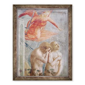 Tablou inramat - Tommaso Masaccio - Detalii despre Adam si Eva alungati din Paradis, 70 x 90 cm