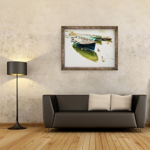 Tablou inramat - Tony Fandino - Barci pe Tamisa X, 60 x 80 cm - Img 2