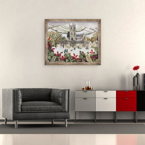Tablou inramat - Vanessa Bowman - Cattistock in zapada, 50 x 60 cm - Img 2