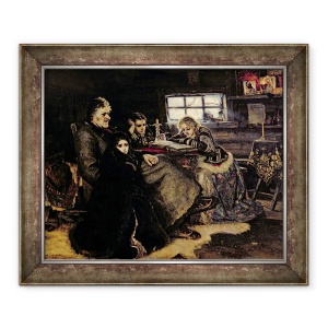 Tablou inramat - Vasilij Ivanovic Surikov - Familia Menshikov in Beriozovo, 50 x 60 cm