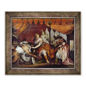 Tablou inramat - Veronese - Judith si Holofernes, 50 x 60 cm
