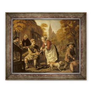 Tablou inramat - Victors - O scena sat cu un cizmar, 50 x 60 cm