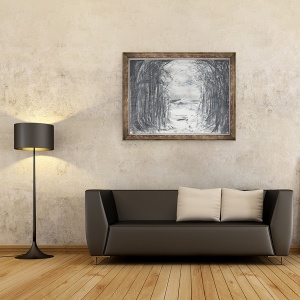 Tablou inramat - Vincent Alexander Booth - Partea de sus a benzii Osmotherley, 1997, 70 x 90 cm - Img 2