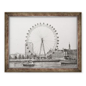 Tablou inramat - Vincent Alexander Booth - The London Eye, 2006, 70 x 90 cm