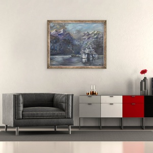 Tablou inramat - Vincent Alexander Booth - Tirpitz, Norvegia, 1995, 50 x 60 cm - Img 2