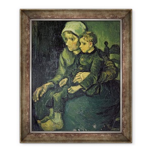 Tablou inramat - Vincent van Gogh - Mama si Copil, 50 x 60 cm