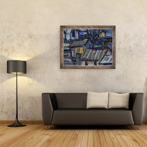 Tablou inramat - Vincent van Gogh - Noaptea instelata, 70 x 90 cm - Img 2