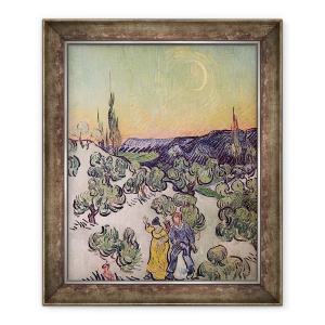 Tablou inramat - Vincent van Gogh - O plimbare la Amurg, 50 x 60 cm