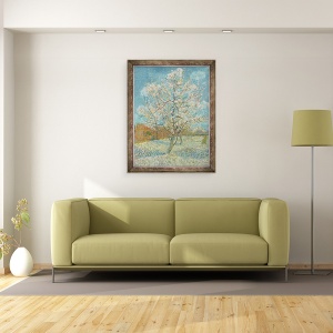Tablou inramat - Vincent van Gogh - Piersicul Roz, 60 x 80 cm - Img 2