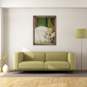 Tablou inramat - Vittore Carpaccio - Visul Sfantului Ursula, 60 x 80 cm - Img 2