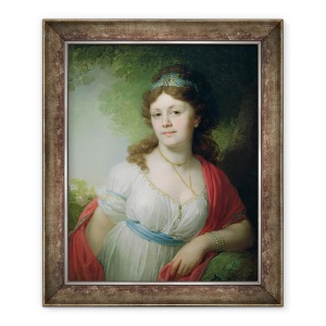Tablou inramat - Vladimir Lukich Borovikovsky - Portret De E. Temkina, 70 x 85 cm